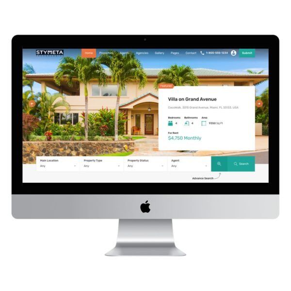 real estate website development